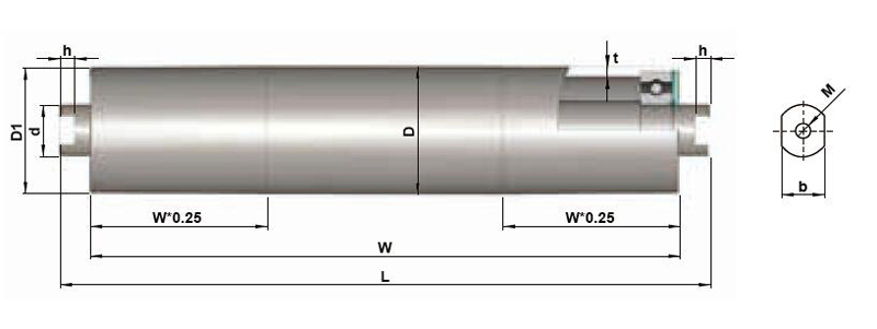 belt conveyor driven roller rolo acionado por transportador de correia