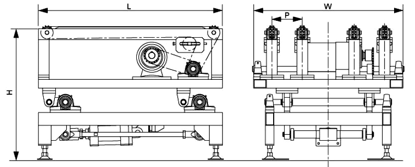 Lifting Transfer Conveyor Transportador de transferência de elevação