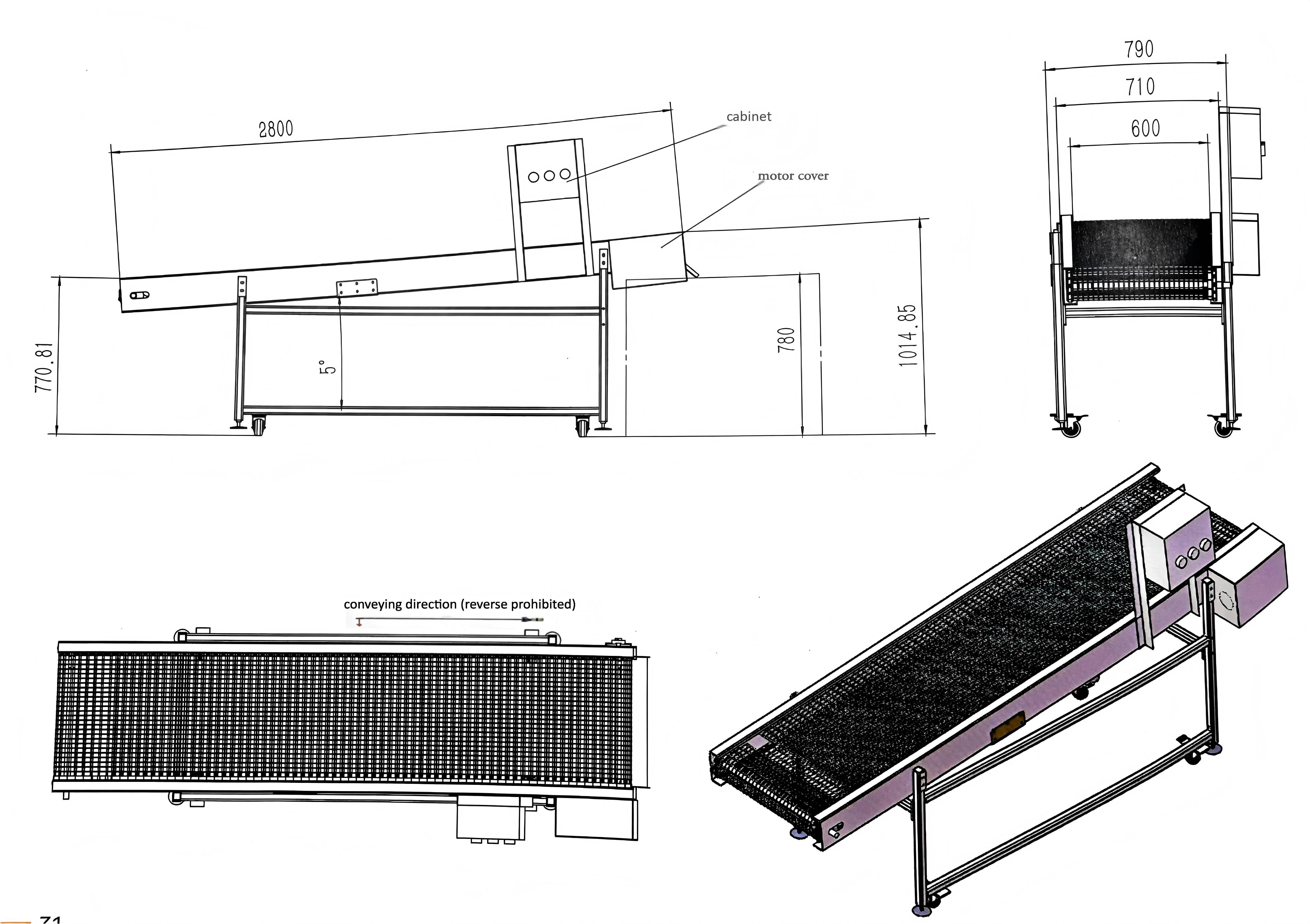Plastic & Stainless Steel Modular Wire Mesh Belt Conveyor 9204991b82654b6648ac59e3d25d128e