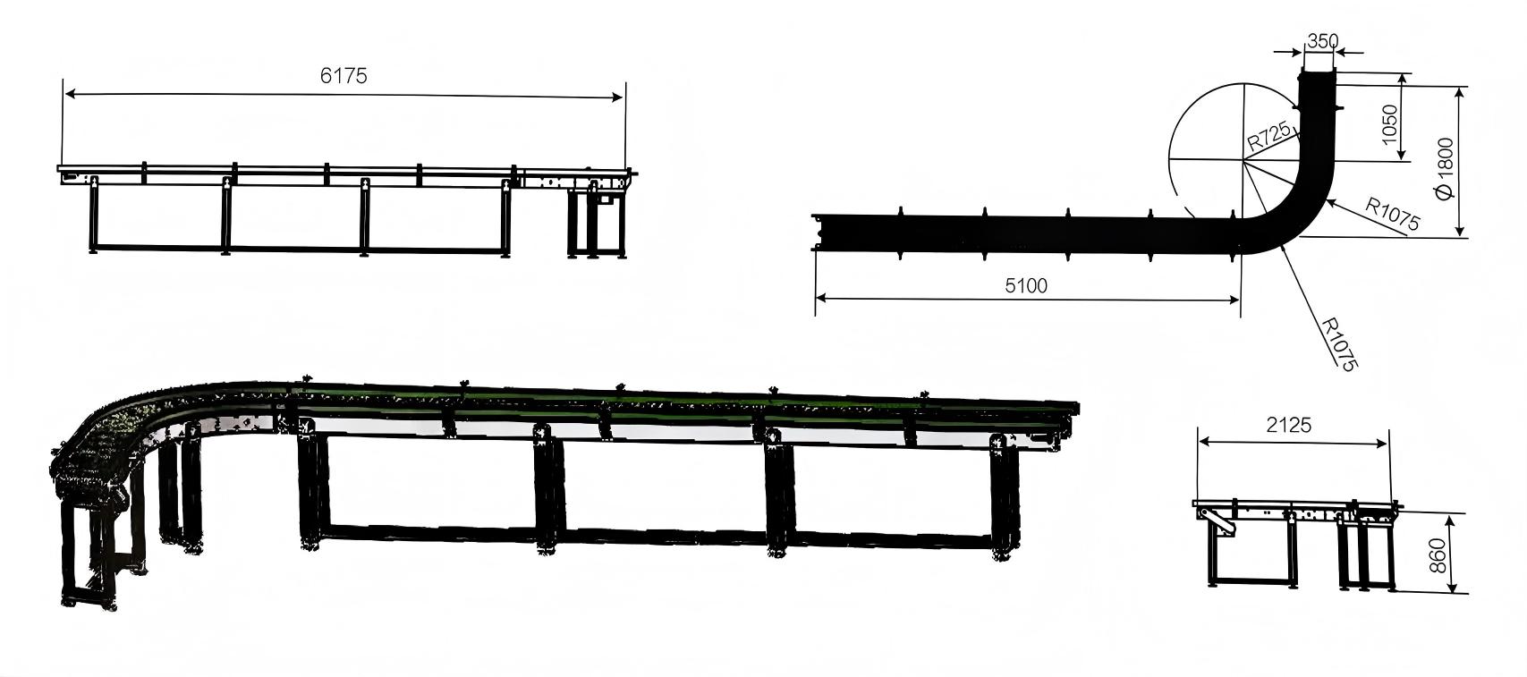 Plastic & Stainless Steel Modular Wire Mesh Belt Conveyor antes19449573707609b92bf43ccd5a634