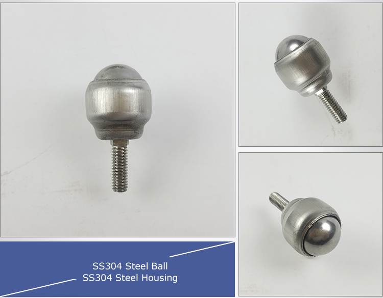 stainless steel bolt fixing ball transfer unit unidade de transferência de esfera de fixação de parafuso de aço inoxidável