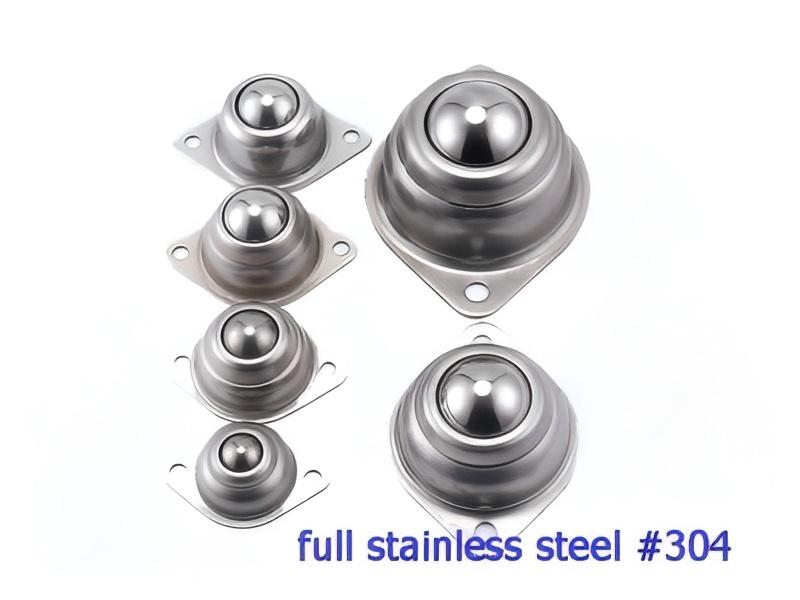 2-holes flange base fixing ball transfer unit 2-HOUNS FLANGE BASE Fixing Ball Unit