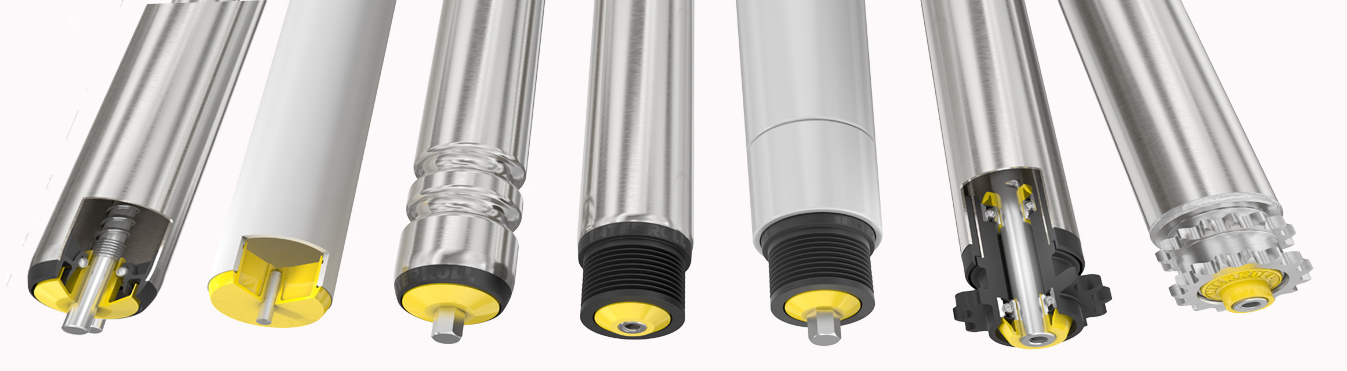 rolos de transportadores de alojamento com rolamentos de pol&iacute;mero