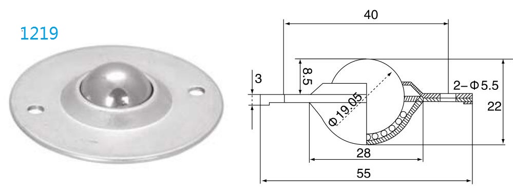 unidade de transfer&ecirc;ncia de bola de fixa&ccedil;&atilde;o de orif&iacute;cios