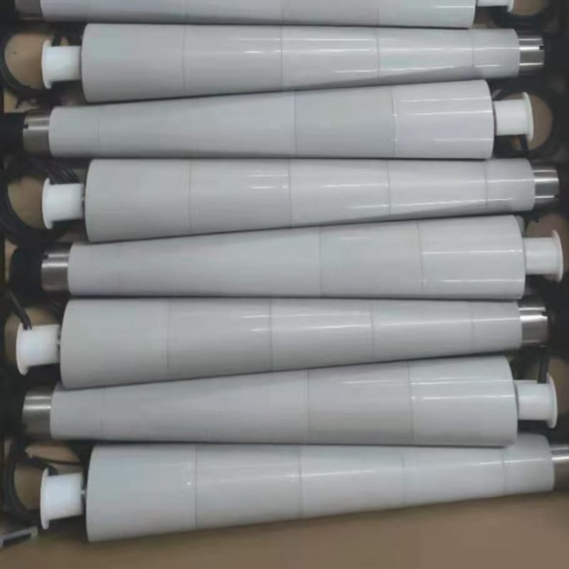 Rolo acionado por motor de manga c&ocirc;nica