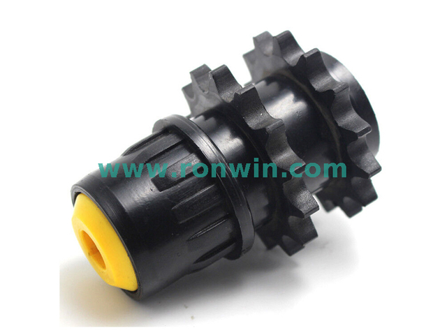 Conjunto de roda dentada de polímero de rolo transportador