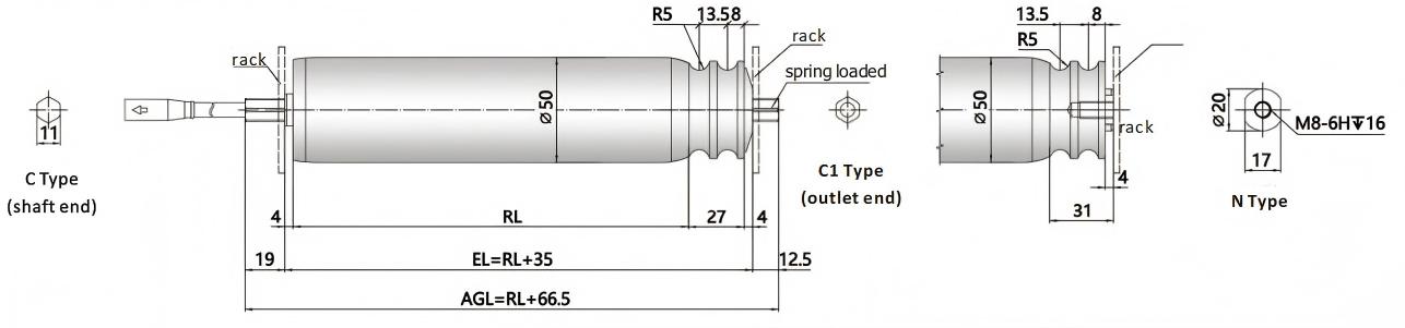 DGBL50A O-RING PISTURA DA DIMENS&Atilde;O DO ROLO DO MOTOR DO MOTOR
