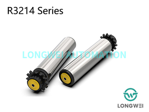 Rolo transportador acumulador de roda dentada de polímero de uma fileira