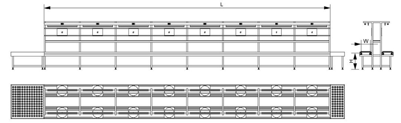 Transportador de corrente de dobra de velocidade (9)