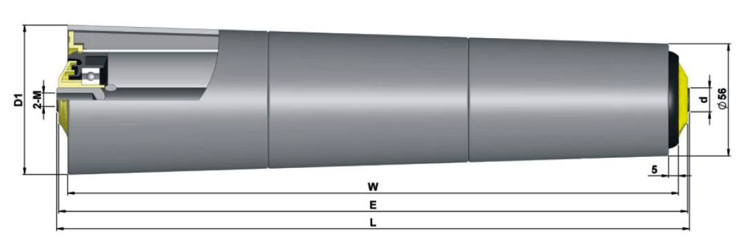 Rolo de manga c&ocirc;nica por gravidade TP600