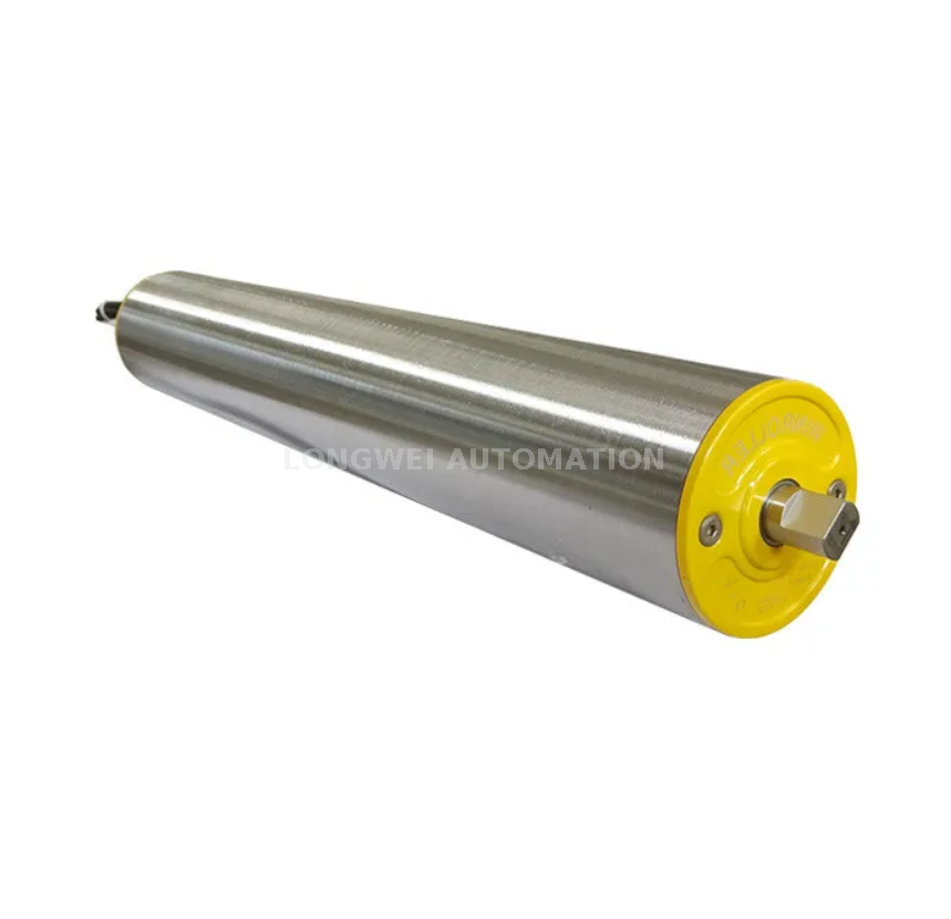 Rolo de polia de cabeça/cauda de eixo fixo para transportadores de correia 