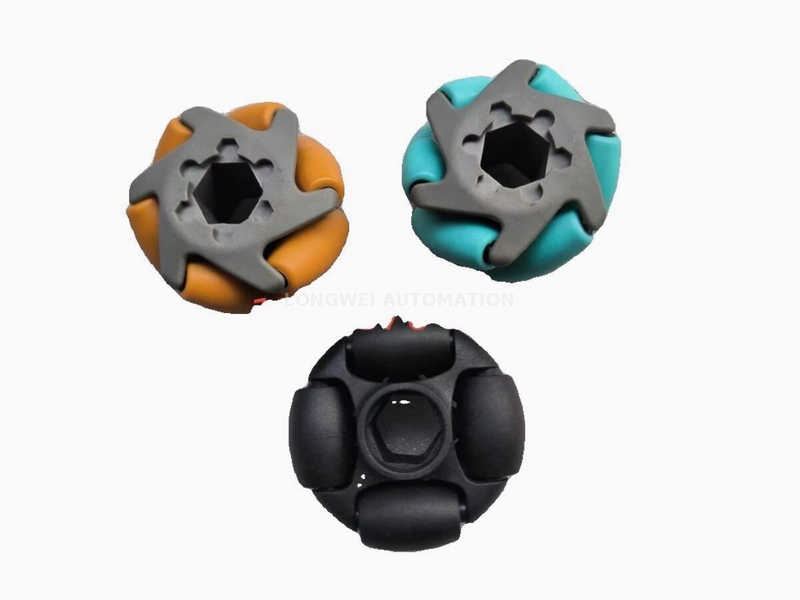 Roda Mecanum direcional múltipla e roda Omni para classificação do sistema transportador