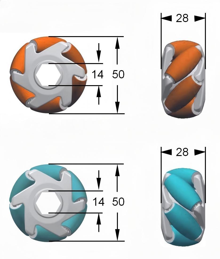 roda mecanum do transportador de classifica&ccedil;&atilde;o 