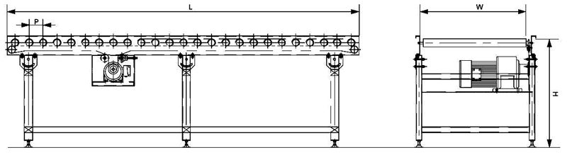 cantar rolo acumulador de roda dentada