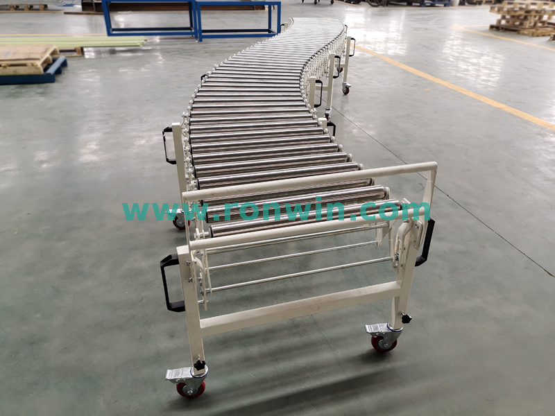 Gravity Flexible Extendable Roller transportador para manuseio de materiais