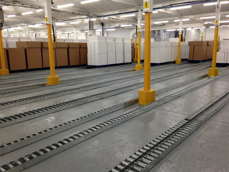 transportador de rolo por gravidade