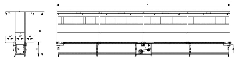Transportador da correia de montagem