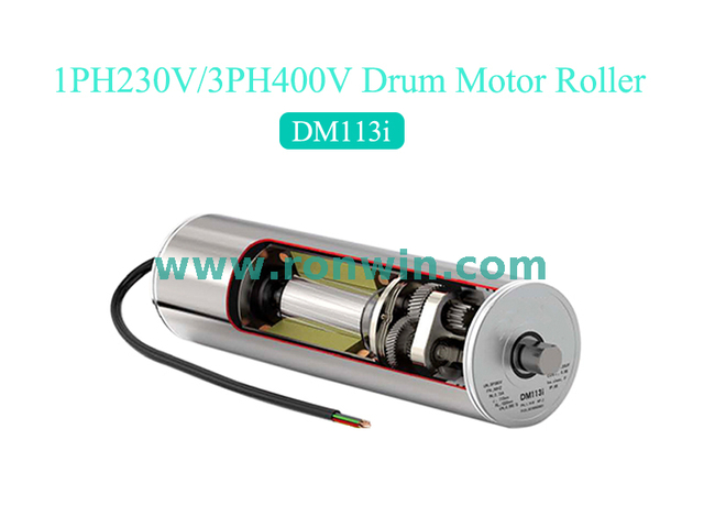 Rolo de acionamento motorizado potente para transportadores de correia para serviços leves e médios