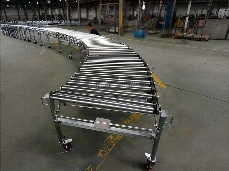 Transportador de unidade de correia dente flexível e flexível motorizado 