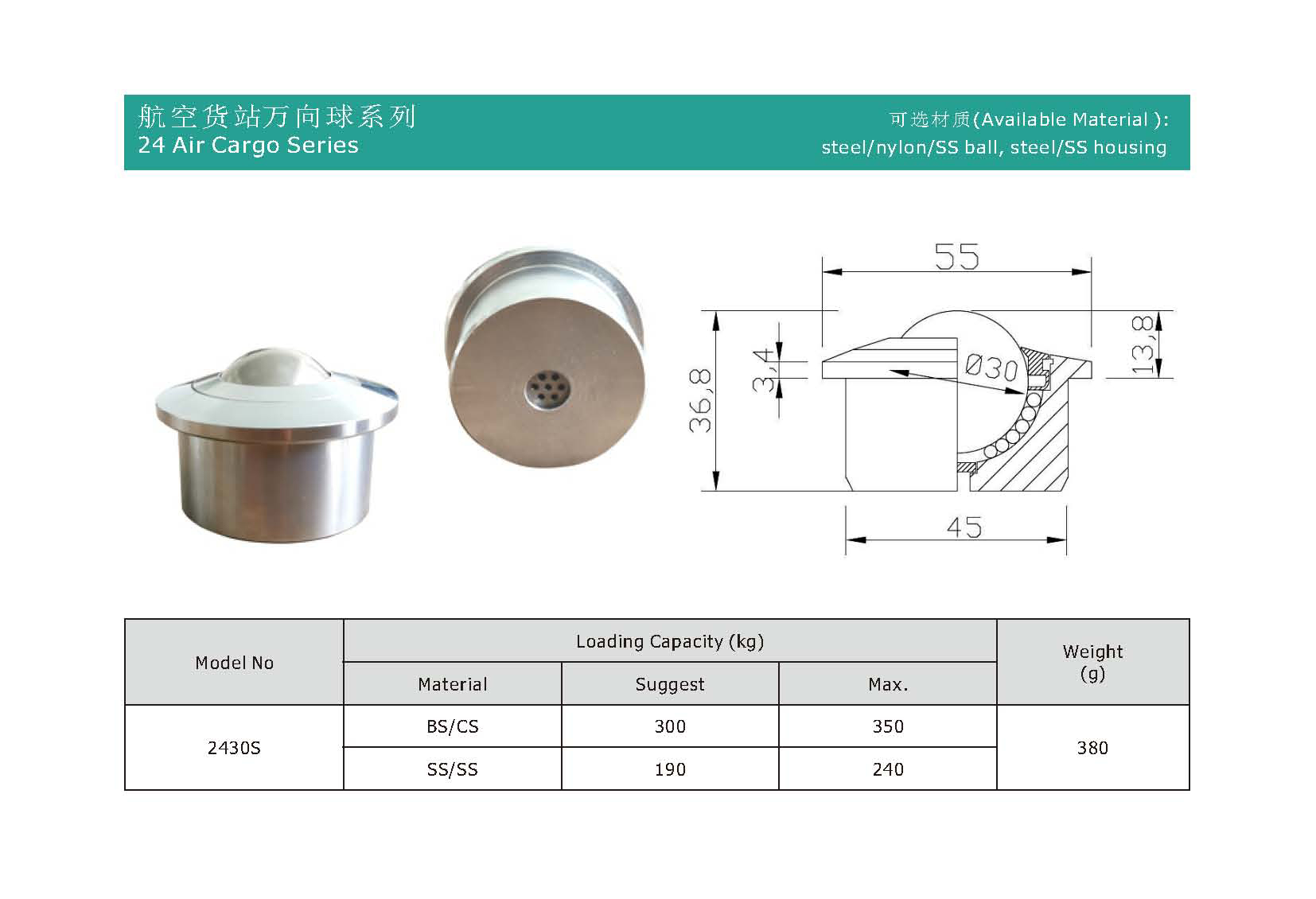 Unidade de transfer&ecirc;ncia de bola de carga de ar de drenagem m&uacute;ltipla