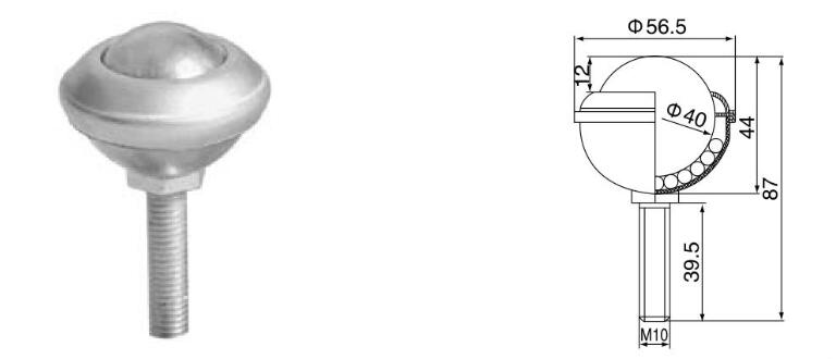 unidade de transfer&ecirc;ncia de bola de fixa&ccedil;&atilde;o de thread