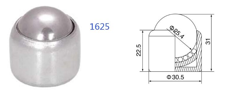 unidade de transfer&ecirc;ncia de esfera com carga de mola