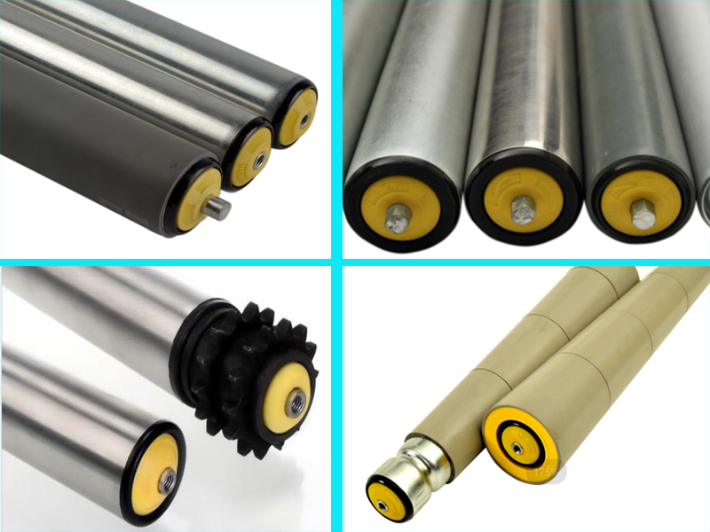 Rolo transportador com pol&iacute;mero rolando