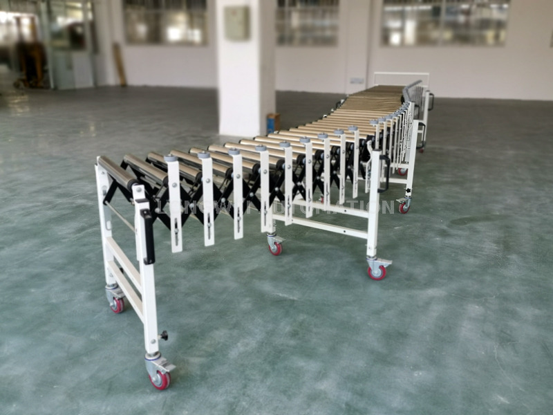 Transportador de unidade de correia flexível e flexível motorizado 