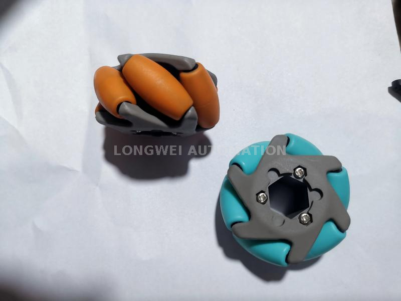 Roda Mecanum direcional múltipla e roda Omni para classificação do sistema transportador