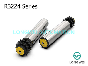 Rolo transportador acumulador de roda dentada de polímero de duas fileiras