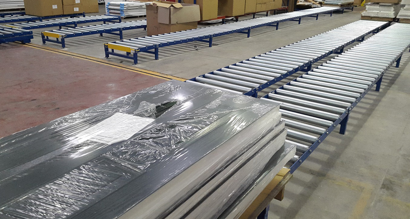 transportador de rolo por gravidade