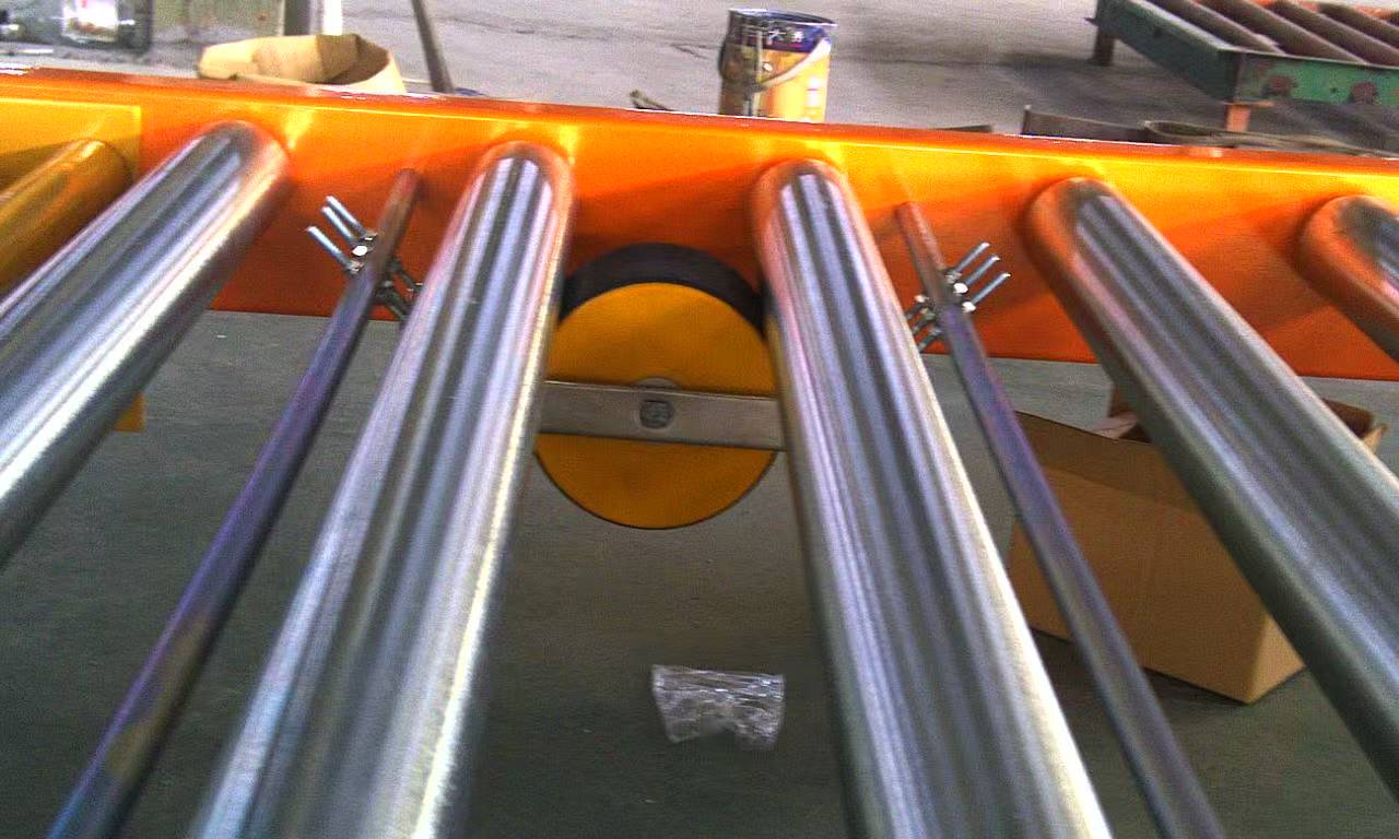 rolo de freio do sistema de estantes de fluxo de paletes