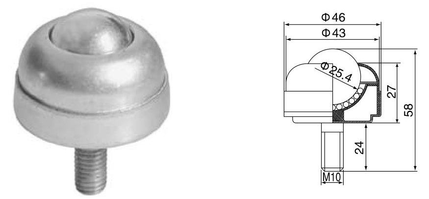 unidade de transfer&ecirc;ncia de esfera com montagem em parafuso