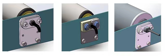 Montagem de rolos acionados por motor