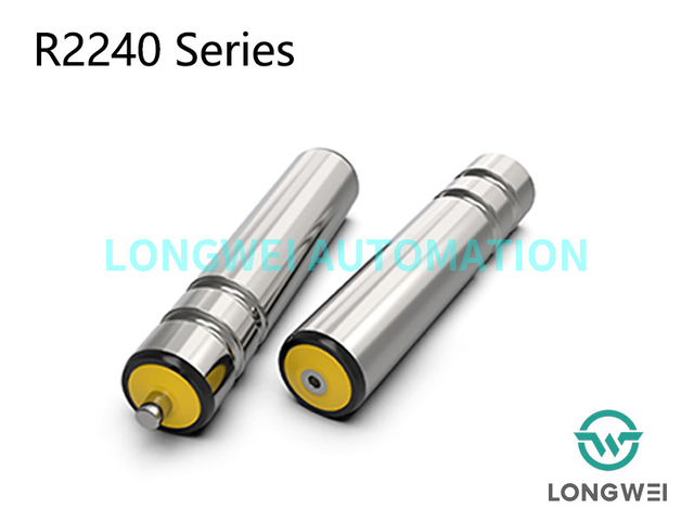 Rolo transportador de aço acionado por correia redonda com ranhura dupla