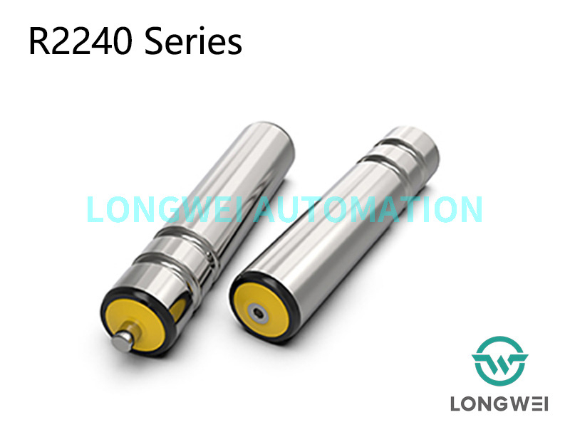 Rolo transportador de aço acionado por correia redonda com ranhura dupla