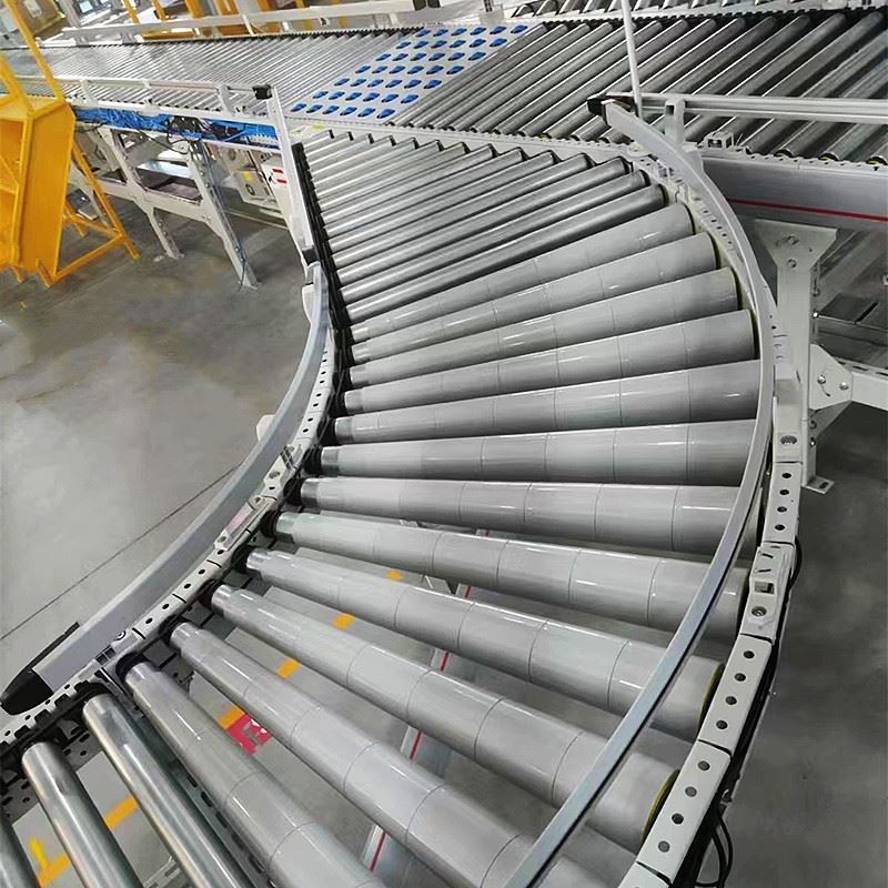 Rolo c&ocirc;nico para transportador de rolos curvos